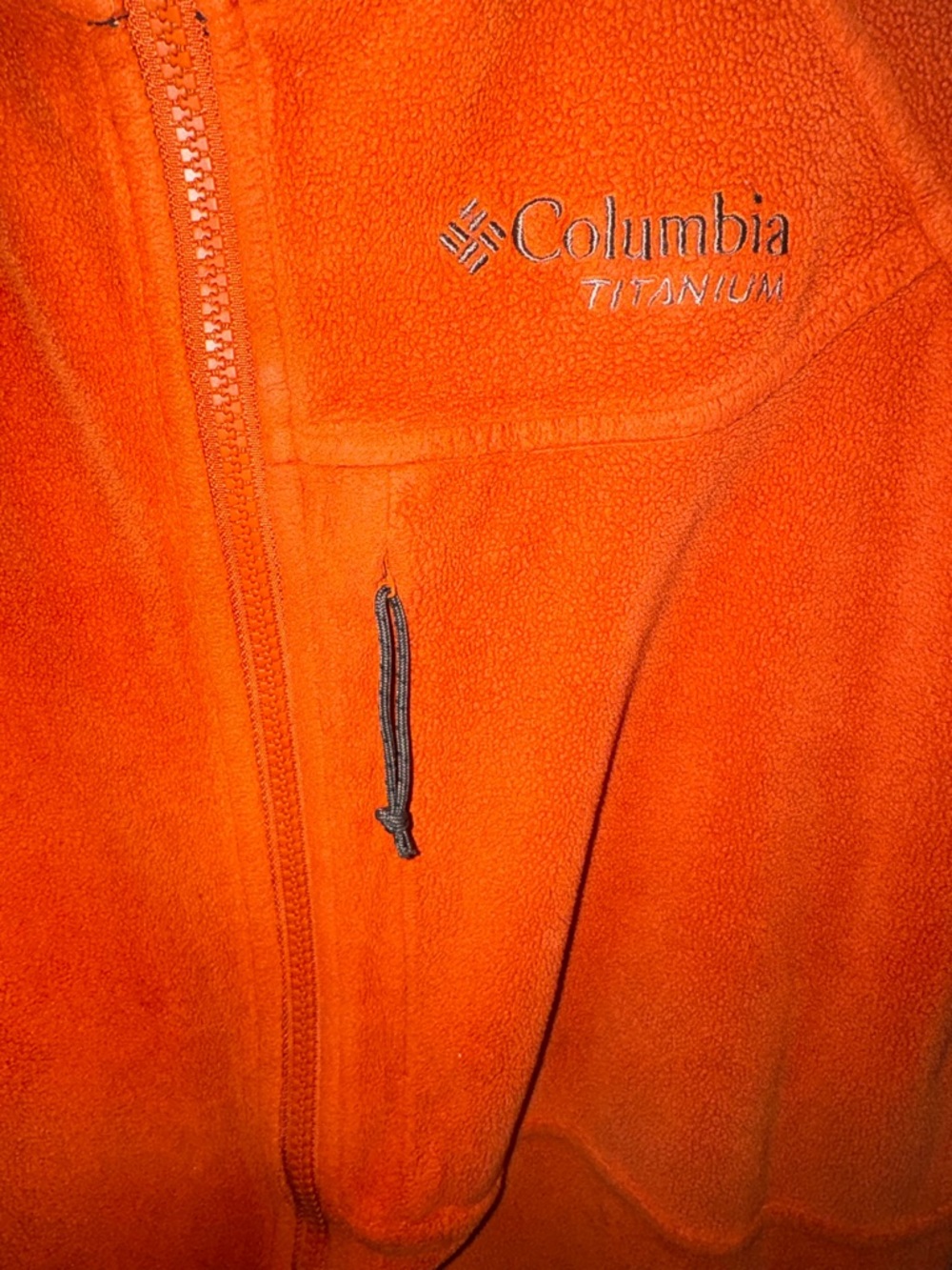 Columbia Titanium Orange Full-Zip Fleece Jacket - Picture 7 of 10